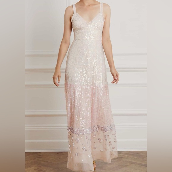 needle & thread patchwork sequin dress Angeline Sequin Mini Dress